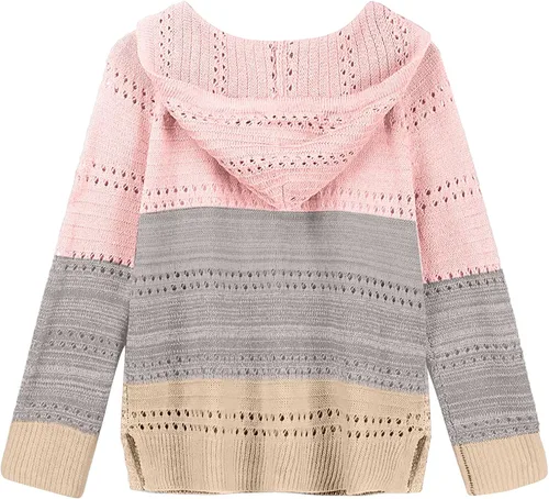 Miniatura 3 de SNKSDGM Sudaderas ligeras de gran tamaño con cremallera completa para mujer, cómodas, cuello alto, túnica de moda con capucha