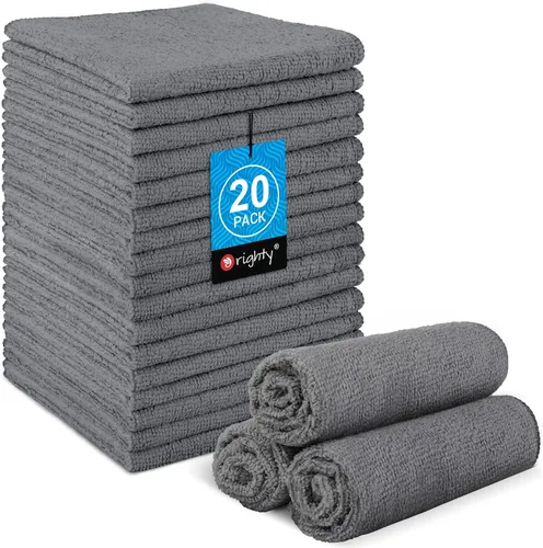Miniatura 18 de Orighty Paquete de 5 toallas faciales de microfibra, altamente absorbentes y suaves al tacto, toallas de mano para baño, hotel, spa y gimnasio, 11.5