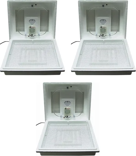 Miniatura 11 de Farm Innovators - Incubadora de aire circulado de 120 voltios y 40 vatios para hasta 48 huevos con pantalla digital fácil de leer y ventana de Aire