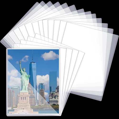 Miniatura 8 de Protectores rígidos de impresión de 8 1/2 x 11 pulgadas, protectores de hojas transparentes de plástico duro, protectores de revistas