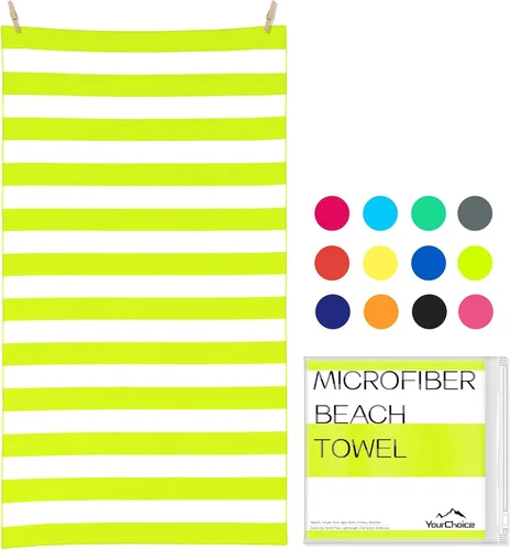 Miniatura 31 de Your Choice - Juego de toallas de microfibra de secado rápido para playa, viajes, natación, piscina, campamento, actividades al aire libre y toalla