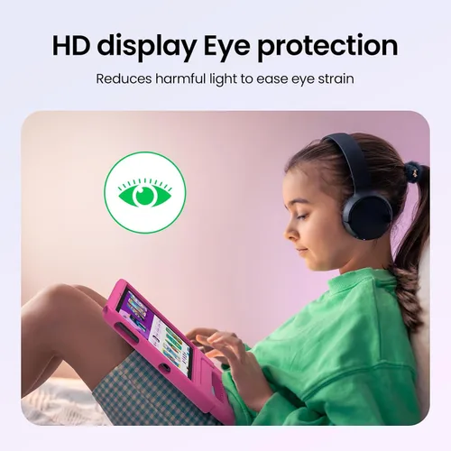 Miniatura 6 de ApoloSignage 2025 Android 15 Tablet para niños, pantalla HD de 10 pulgadas, procesador Octa-Core, 8 GB RAM, 64 GB ROM (expandible a 1 TB), con Rosa