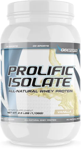 Miniatura 7 de G6 Sports Nutrition Prolific Aislado de proteína de suero totalmente natural