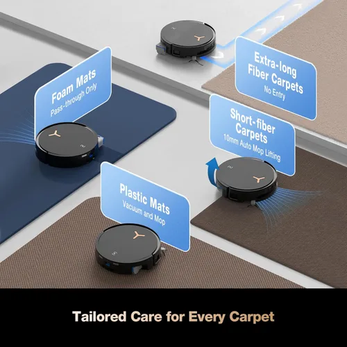 Miniatura 8 de ECOVACS DEEBOT X8 PRO OMNI Robot Aspiradora y Trapeadora, 18000Pa, OZMO ROLLER Trapeado Autolavable Instantáneo, Lavado de Trapeador con Agua