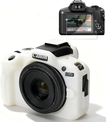 Miniatura 12 de Funda para Cámara Canon EOS R100, Funda Protectora de Silicona Suave, Antiarañazos, Funda Ajustada Delgada con Protector de Pantalla, Accesorios