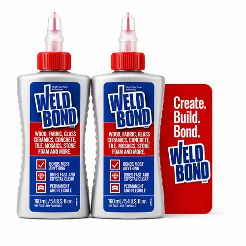 Miniatura 10 de Weldbond Pegamento no tóxico para múltiples superficies que se adhiere a la mayoría de cualquier cosa. Úsalo como pegamento para madera