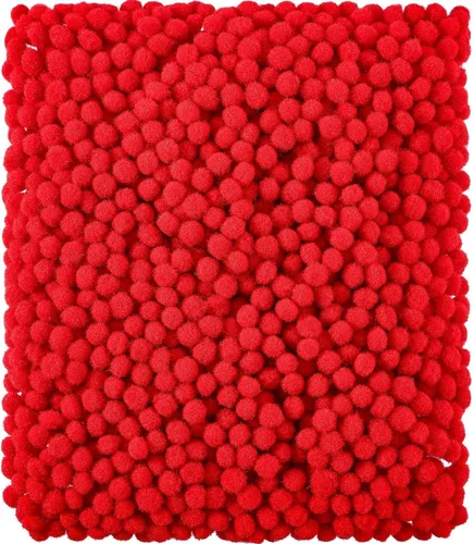 Miniatura 8 de Shappy 2000 pompones de 0.3 in para hacer manualidades, mini bolas pequeñas de Navidad de colores surtidos, pompones elásticos para suministros