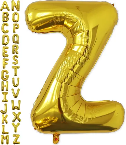 Miniatura 31 de VHUWE Globo dorado de 40 pulgadas con letra B, globos de helio de aluminio del alfabeto de Mylar de gran tamaño para fiesta de cumpleaños