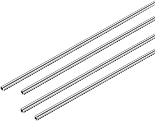 Miniatura 17 de uxcell Tubo redondo de acero inoxidable 304 0.079 in OD 0.012 in espesor de pared 9.843 in longitud tubo recto sin costura 4 piezas