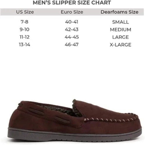 Miniatura 3 de Dearfoams Men's Keaton Memory Foam Moccasin with Wide Widths Slipper