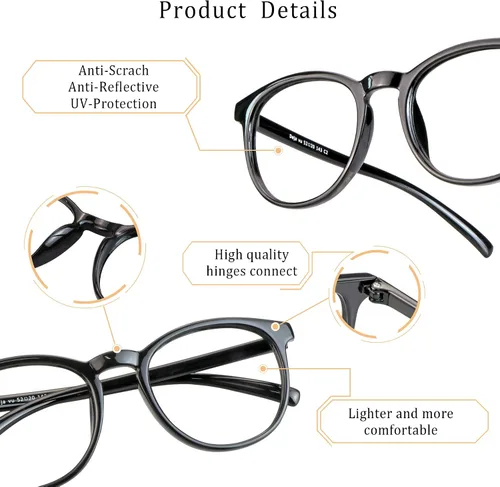 Miniatura 2 de LifeArt - Lentes con bloqueo de luz azul para leer en el computador