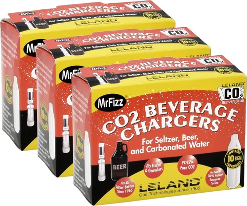 Miniatura 5 de Leland Cartuchos de soda seltzer de CO2 de 0.28 oz, 30