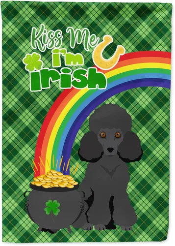 Miniatura 134 de Caroline's Treasures WDK4731GF - Bandera decorativa para jardín del día de San Patricio, color negro y tostado, Airedale Terrier, para jardín