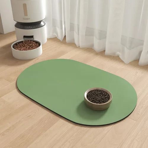 Miniatura 9 de Alfombrilla absorbente para comida de perros - Alfombrilla para cuenco de comida y agua, alfombrilla para comida de mascotas de secado rápido