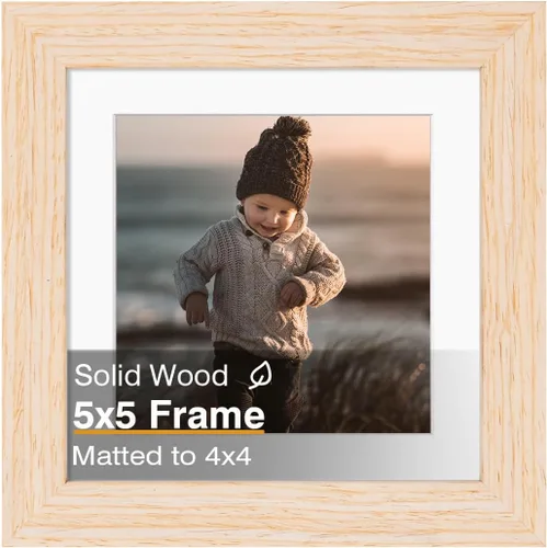 Miniatura 30 de KINLINK 3.5x5 Picture Frame, Ash Black Solid Wood Frame with Plexiglass for Table Top and Wall Mounting, Photo Frame for Horizontal or Vertical