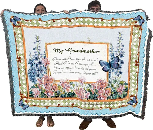 Miniatura 13 de Pure Country Weavers - Cobija con flecos de algodón, tejida, 72 x 54
