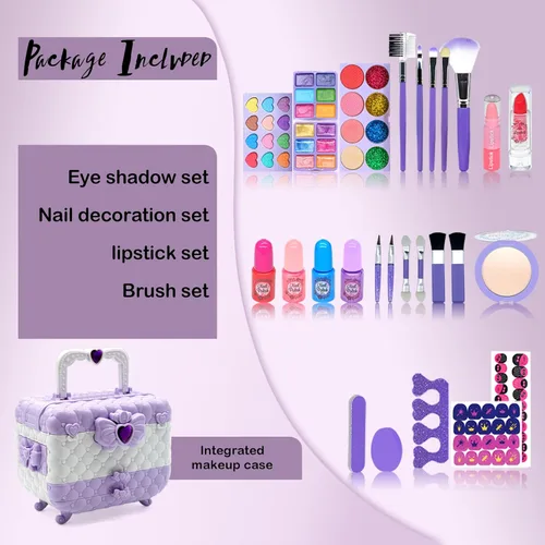 Miniatura 2 de Juegos de maquillaje para niñas – Kit de maquillaje para niñas, juguetes para niñas, maquillaje para niñas, los mejores juguetes para niñas, kit
