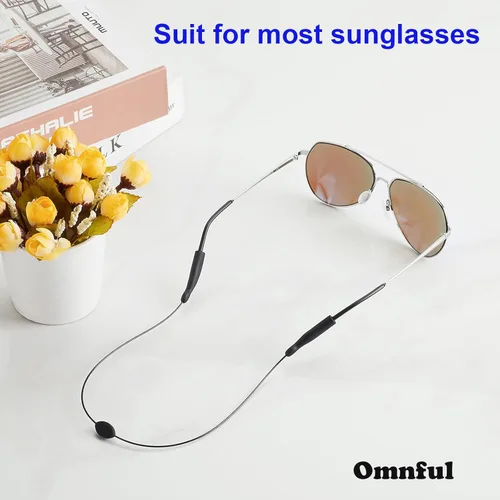 Miniatura 6 de Correa para lentes – Correa para lentes de sol, retenedor de gafas, sin cola de alambre, correas para gafas, para hombres, mujeres y niños