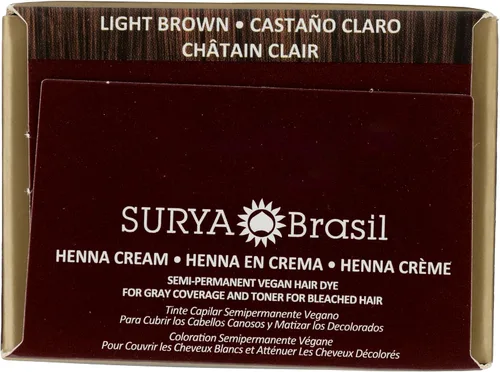 Miniatura 7 de Henna Crema Marrón Claro Surya Nature, Inc 2.31 oz Crema