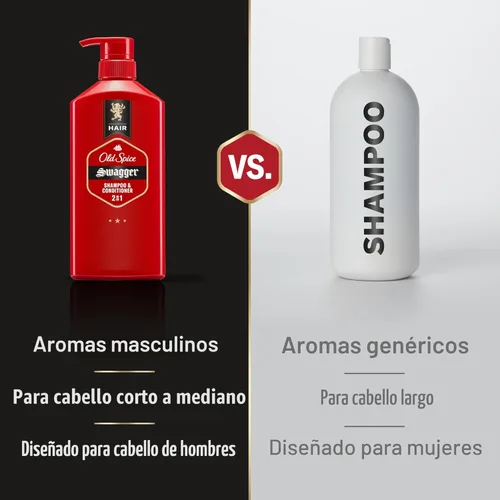 Miniatura 3 de Old Spice Swagger 2-en-1 Set de Champú y Acondicionador para Hombres, Aroma a Cedro y Lima, Cabello Más Saludable, Más Lleno, Más Hidratado, Calidad