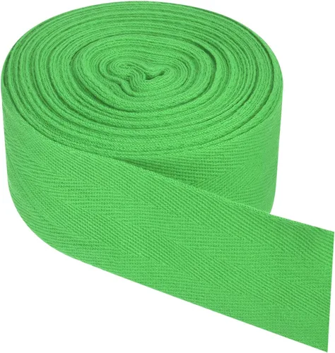 Miniatura 58 de PATIKIL Cinta de sarga de algodón de 1 pulgada, 50 yardas, cinta de algodón, cinta de encuadernación al bies, cinta de espiga para costura, Verde