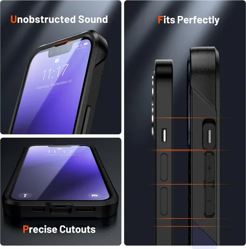 Miniatura 209 de Jeylly Funda para iPhone SE/Funda para iPhone 5S, Exterior de Plástico Duro que Absorbe Golpes + Interior de Silicona de Goma Defensor contra