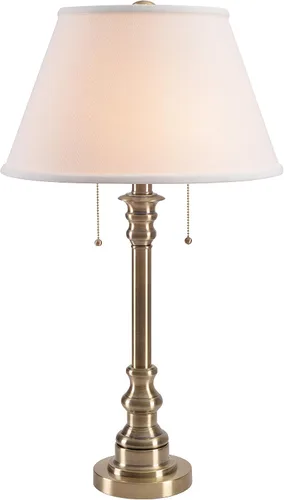 Miniatura 10 de Kenroy Home 30437BRZ Lámpara de mesa Spyglass con acabado de bronce, estilo clásico, 30.5 pulgadas de altura, 17 pulgadas de ancho, 17 pulgadas