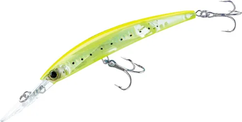 Yo-Zuri Crystal 3D Minnow Deep Diver Señuelo articulado Chartreuse Silver (plateado amarillo)