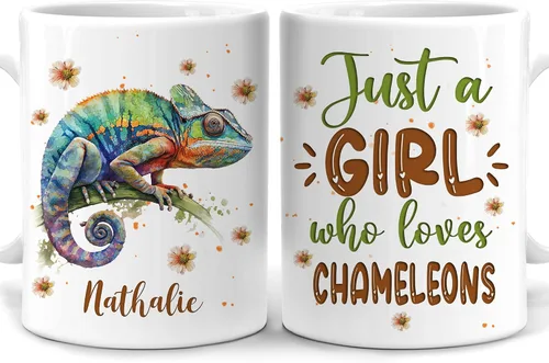 Miniatura 17 de Hyturtle Regalos Personalizados Amante de Ranas - Solo Una Chica Que Ama Las Ranas Taza de Café Personalizada con Nombre en Cerámica de 11oz - Idea
