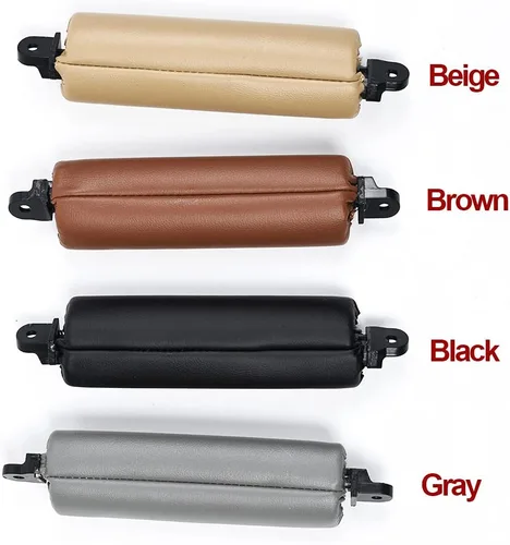 Miniatura 4 de Reemplazo de la manija de la puerta de cuero delantera izquierda interior del coche para Volkswagen VW Touareg 2003-2010 (beige)