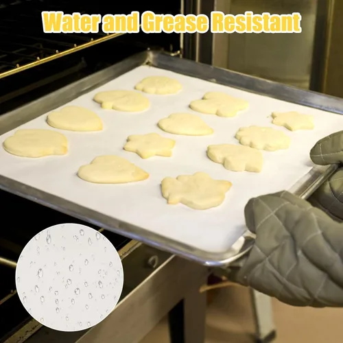 Miniatura 3 de 100 hojas de papel deli de 12 x 12 pulgadas, hojas de papel encerado sin blanquear para alimentos, papel de envoltura resistente a la grasa