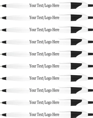 SyPen Bolígrafos personalizados con tu logotipo o texto personalizado, paquete de 500 unidades a granel para negocios, fiestas y eventos, bolígrafos