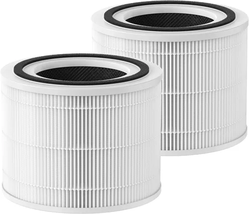 Paquete de 2 filtros de repuesto 240 compatibles con purificador de aire Puro 240, filtro purificador de aire 3 en 1 con filtros de carbón activado