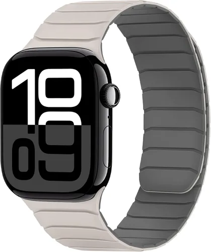 Miniatura 24 de Tasikar Bandas Magnéticas Compatibles con Apple Watch 42mm (Serie 11/Serie 10) 41mm 40mm 38mm, Correa de Reemplazo de Silicona Suave para iWatch SE