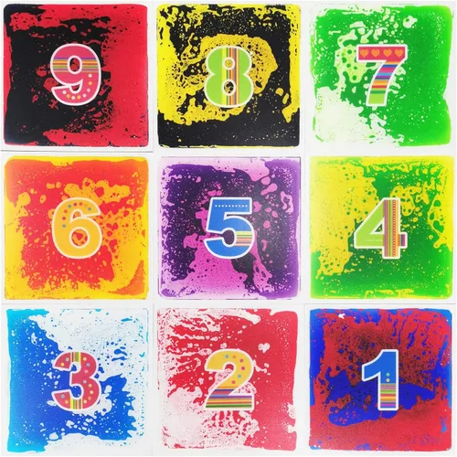 Miniatura 2 de Art3d Azulejos sensoriales para habitación de 10 azulejos, multicolor, tapete de juego para niños, azulejos grandes de 19.7 pulgadas, 27 pies