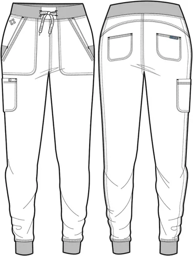 Miniatura 9 de Med Couture Pantalones de Uniforme Médico (Scrubs) para Mujeres Pantalones Cargo Jogger con 5 Bolsillos, Ligeros, Ultra Suaves, Tela Elástica