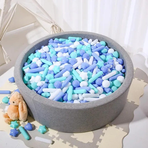 Miniatura 4 de Bolas para piscina de bolas STARBOLO para niños pequeños - Bolas de piscina de macaron a prueba de aplastamiento de plástico para niños pequeños