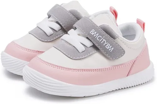BMCiTYBM Zapatos para caminar para bebés, niños y niñas, zapatillas de deporte antideslizantes 6 9 12 18 24 meses