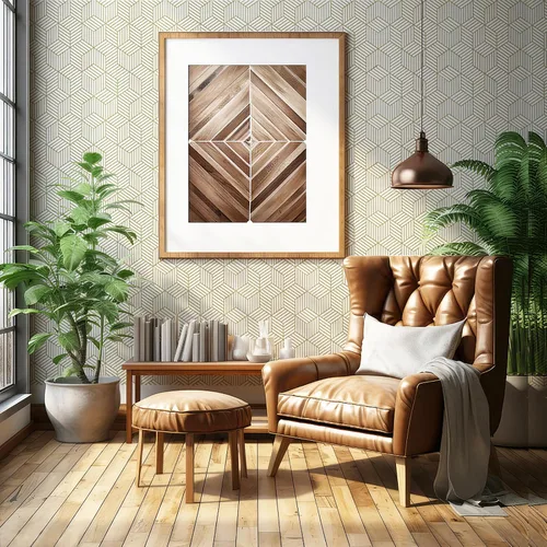Miniatura 6 de CiCiwind Papel tapiz bohemio para despegar y pegar, papel de contacto geométrico moderno blanco y dorado para gabinetes, papel tapiz autoadhesivo