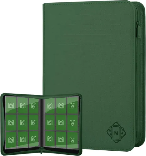 Miniatura 13 de Carpeta de Tarjetas Premium de 16 Bolsillos, Carpeta de Tarjetas de Intercambio Sostiene hasta 1000+ Tarjetas Álbum de Colección de Tarjetas 44 negro