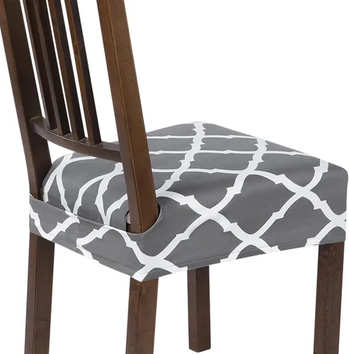 Miniatura 69 de SearchI Juego de 6 Fundas de Asiento para Sillas de Comedor Elásticas, Fundas de Asiento Suave Extraíbles y Lavables para Sillas de Comedor, Flor
