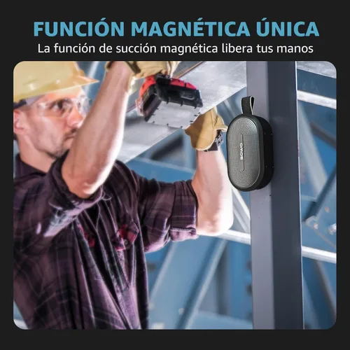 Miniatura 5 de SOWO Altavoz Pequeño Portátil Inalámbrico, Altavoz Ultra Magnético Bluetooth para Carrito de Golf, Resistente al Agua IP67 sin Cubierta, 24 H