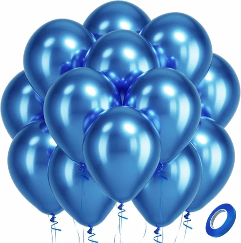 Miniatura 12 de Bezente - Globos de 12 pulgadas de látex con confeti para bodas, graduaciones, despedidas de soltera y cumpleaños, aptos para helio, dorado, 60