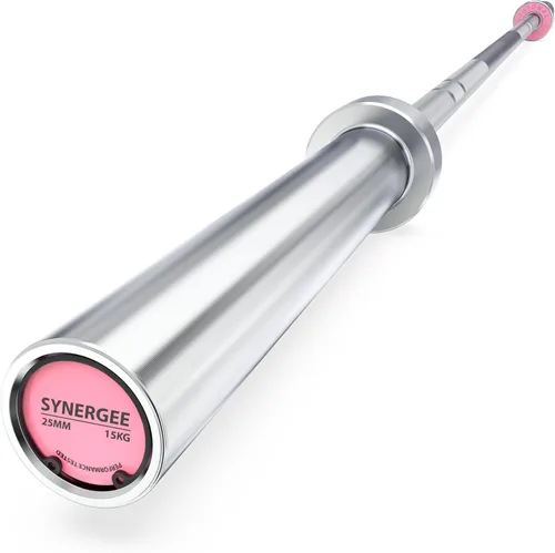 Miniatura 11 de Synergee Regional Olympic 20kg Men’s and 15kg Women’s Hard Chrome & Black Phosphate Barbells. Rated 1500lbs for Weightlifting and Powerlifting.
