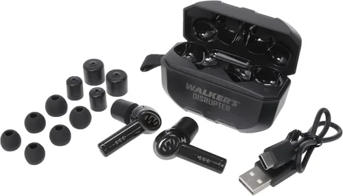 Miniatura 4 de Walker's Disrupter Auriculares Bluetooth – Caza Range Shooting Estilo de vida activo Protección auditiva Mejora auditiva Cancelación de ruido Negro