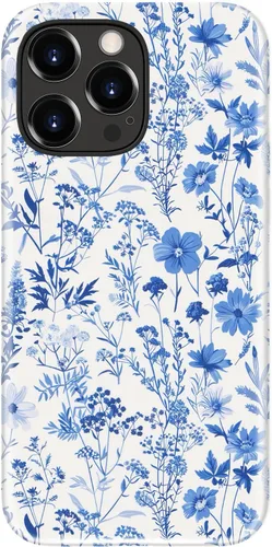 Miniatura 74 de Funda para iPhone 12 Mini, compatible con carga inalámbrica, protección de doble capa con elegante diseño de flores silvestres, silicona suave +