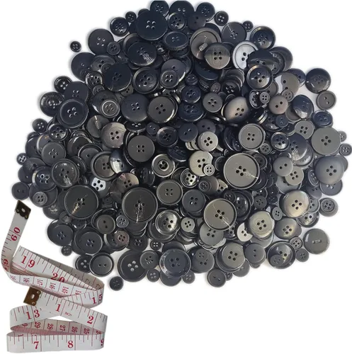 Miniatura 19 de 500-700 PZA Botones de Resina Marrón Claro, Varios Tamaños y Formas para Costura Infantil, Manualidades DIY, Botones Pintados a Mano para Arte