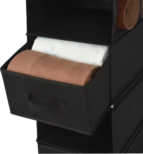 Miniatura 8 de GRANNY SAYS Organizador colgante de armario con 6 estantes, separable a 2 unidades, organizador colgante de armario de 3 estantes con 3 cajones, 4 6