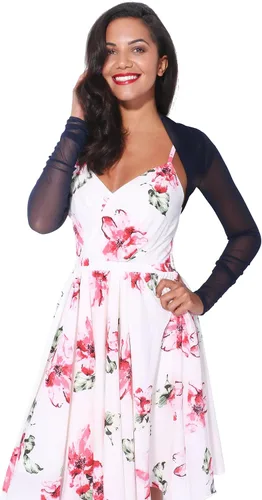 Miniatura 3 de KRISP Chaqueta de manga larga fruncida para mujer, con bolero para vestidos Sólido o purpurina Ropa formal para fiesta de boda