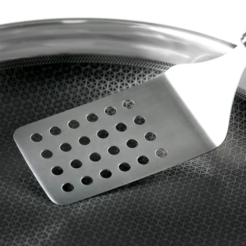 Miniatura 5 de Black Cube Wok de utensilios de cocina de liberación rápida con mango auxiliar, 12.5 pulgadas/2.5 cuartos de galón..